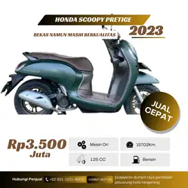 SCOOPY PRESTIGE LIKE NEW BUNGA 0% VIA CC