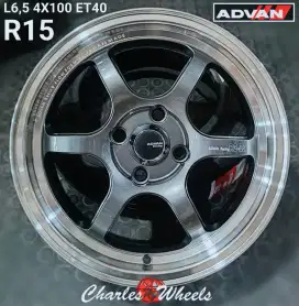Jual velg mobil advan rgd2 r15 4x100 jazz brio agya ayla claya dll
