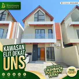 Rumah 2 Lantai Akses Mudah, Lokasi Strategis, 7 Menit ke UNS