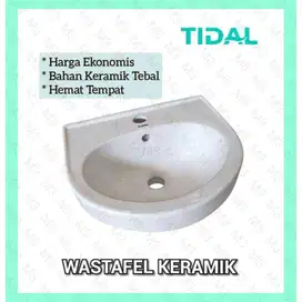 WASTAFEL KERAMIK GANTUNG TIDAL / WASTAFEL CUCI TANGAN