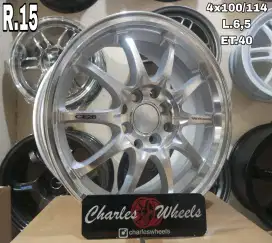 Jual velg mobil ce28 r15 4x100 4x114,3 avanza xenia brio agya ayla dll