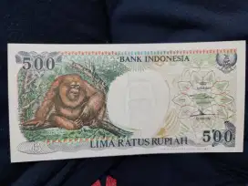 Uang kertas 500 rupiah - Orang Utan