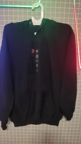 Jaket motif text japan