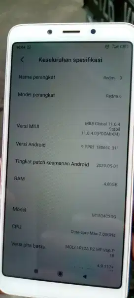Hp redmi 6 ram 4/64
