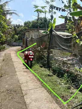 Dijual tanah pekarangan di selatan Polsek minggir Sleman