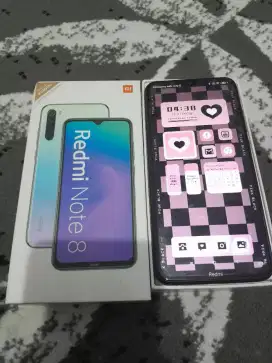 Normal Redmi Note 8 4/64gb lengkap