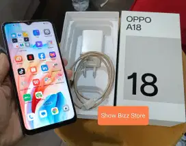 JUAL SEKEN OPPO A18 4/128 Blue SHOW BIZZ STORE