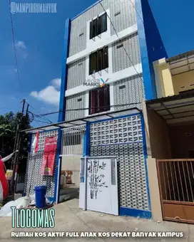 Rumah kos aktif strategis dekat banyak kampus di tlogomas Lowokwaru
