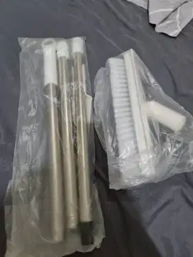 sikat WC toilet 2 in 1 dengan wiper bahan karet