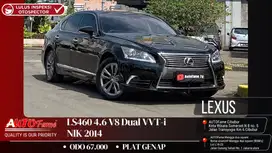 Lexus LS460 4.6 V8 Dual VVT-i NIK 2014 Black On Black Full Original Ve