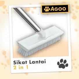 brush sikat WC kamar mandi estetik dengan wiper  AGO LP 88 White