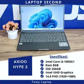 LAPTOP AXIOO HYPE 3 CORE I3-1005G1 RAM 8GB SSD 256GB LAYAR 14.0 FHD