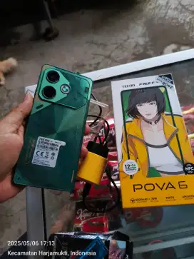 Techno pova 6 Ram 12+12 internal 256
Super amoled sidik jari di layar