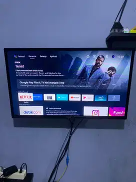 Di jual TV Android coocaa 24 inch bekas