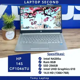 LAPTOP HP 14 CF1046TU INTEL N4205 RAM 8GB SSD 256GB KEYBOARD BACKLIGHT