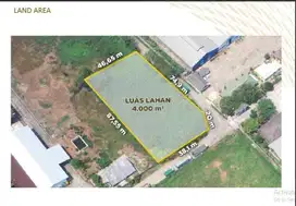Dijual Kavling exit tol Karawang Timur Luas 4000-1ha