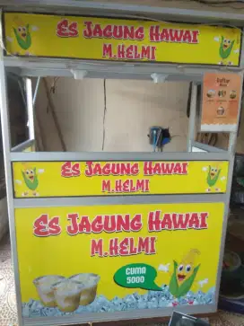 jual gerobak dagang yaa stiker bisa ganti suka sukaa