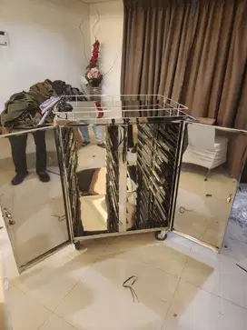 Trolley Pemanas makanan untuk Hotel, banquet, restaurant, rumah sakit