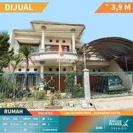 Dijual Cepat Rumah Mewah 2 Lantai Jln Papa2 dekat Suhat, Malang