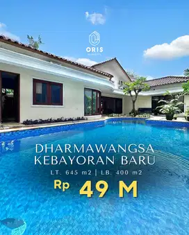 Turun Harga Rumah Prime Area Swimming Pool di Kebayoran Baru Jakarta