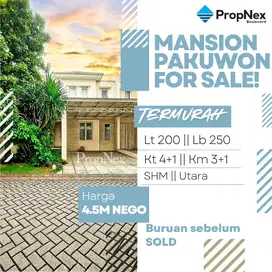 TERMURAH THE MANSION PAKUWON INDAH MINIMALIS 22.5JT/METER NEGO