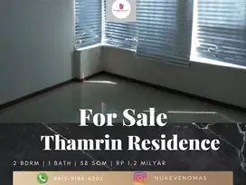 Dijual Apartement Thamrin Residence 2 BR Unfurnished Bagus