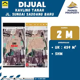 Kavling Tanah Lokasi Sungai Saddang Baru