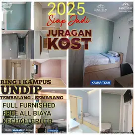 JUAL KOST BARU,CUSTOM DESIGN,SHM,FULL BONUS,TERDEKAT LOKASI UNDIP SMG