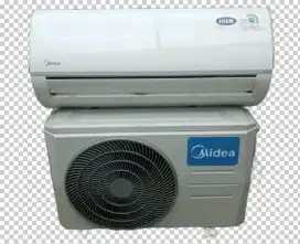 AC midea 1/2pk bekas seperti baru