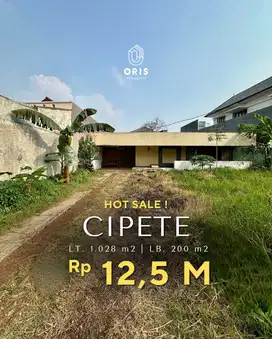 Harga Mendekati NJOP Kavling Cocok Utk Hunian/Kost di Cipete Utara Jak