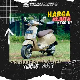 Piaggio Vespa Primavera IGET ABS LED 150 Tahun 2019 warna Coklat Muda