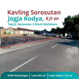 Tanah SHM, 5 Menit Malioboro Jogja, Tepi Jalan Aspal