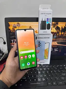 Samsung A33 5G ram 8/128 GB Fullset bonus kepala cas