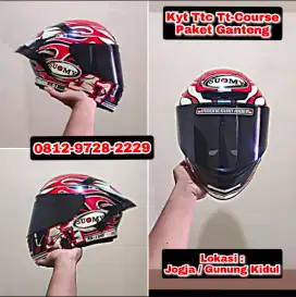 Helm Kyt Ttc Tt Course Paket Ganteng full Repaint Airbrush motif Suomy