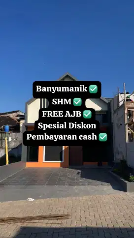 Dijual Rumah Banyumanik (Baru&Bangun)