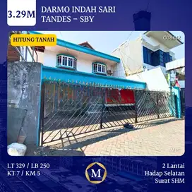 Rumah Hitung Tanah Darmo indah Sari Tandes Surabaya