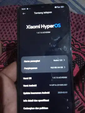 Jual redmi 12c..hp ces normal segel cocok game trabas 4/64