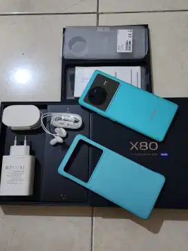 Vivo X80 5G 12/256Gb, warna Biru, kondisi 99,9% Sempurna (Perfect)