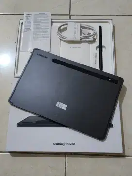 Samsung Tab S8 8/128Gb Wifi Only, Hitam SEIN, kondisi 99,9% Sempurna