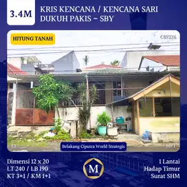 Rumah Hitung Tanah Kris Kencana Saru Dukuh Pakis Surabaya