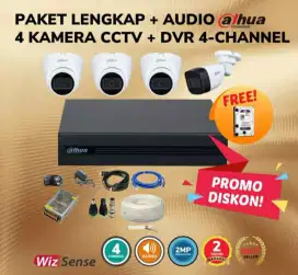 Paket cctv dahua audio 2mp