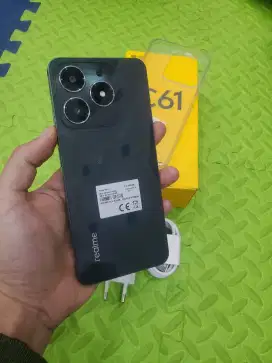Realme c61 8/128 mulus resmi Indonesia garansi maret 2026