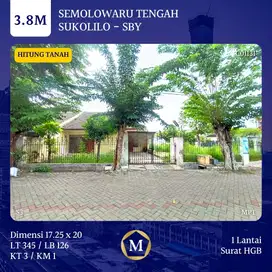Rumah Hitung Tanah Semolowaru Tengah Sukolilo Surabaya