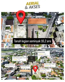 Tanah legian seminyak 1620m2