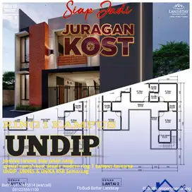10 KAMAR,KOST INDENT BANGUN,SHM,DESAIN CUSTOM,SELANGKAH KAMPUS UNDIP