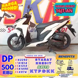 (Vario 150  tahun 2019 dp500 angsuran 32rb/hr cash credit