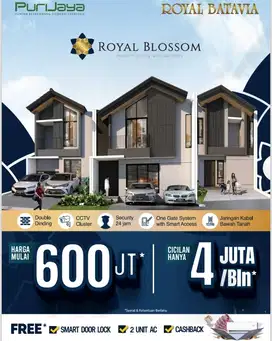 Rumah 2 lantai bayar dp 5% Royal blossom jaya group