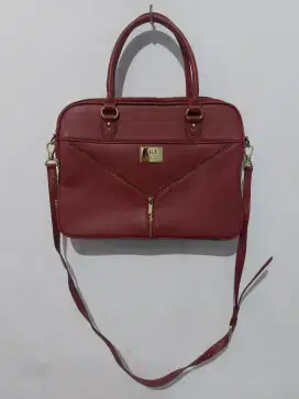 TAS ELLE MERAH TAS KERJA TAS LAPTOP TAS JINJING
