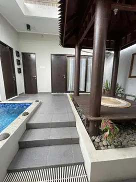 DIJUAL RUMAH VILLA DI ANYER FULL FURNISHED CANTIK HOOK MURAH MERIAH