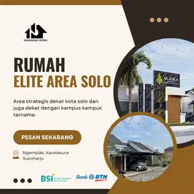 RUMAH WILAYAH SOLO RAYA STRATEGIS DEKAT DENGAN KOTA